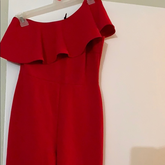red one piece romper